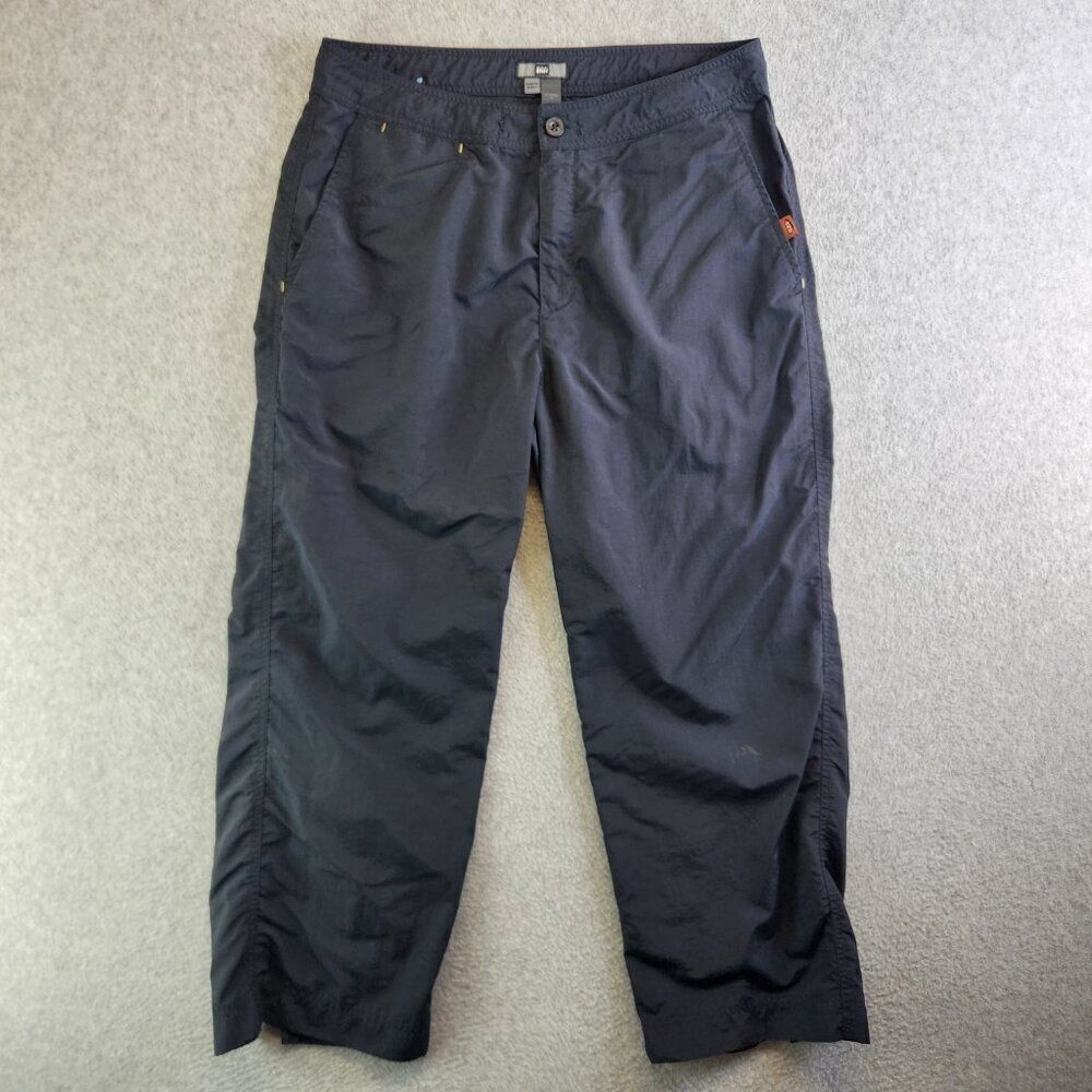 REI Pants Womens 14 Black Cropped Straight UPF 50 Backpacking Hiking Trails - Picture 16 of 16